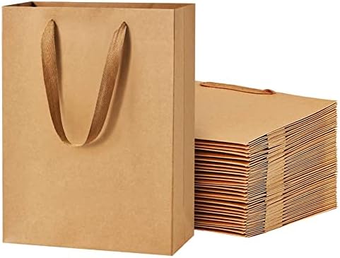 שקית נייר קופו קראפט 20 יחידות שקיות מתנה שקיות מסיבה, 4. 7 על 2.2 על 6.3 שקיות קניות אינץ', שקיות קמעונאיות,
